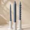 candelabros Lira con velas