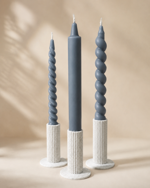 candelabros Lira con velas