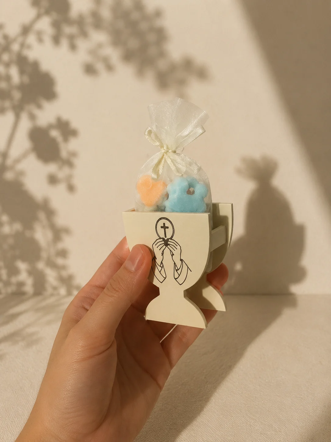 Cáliz personalizado para Primera Comunión con wax melts