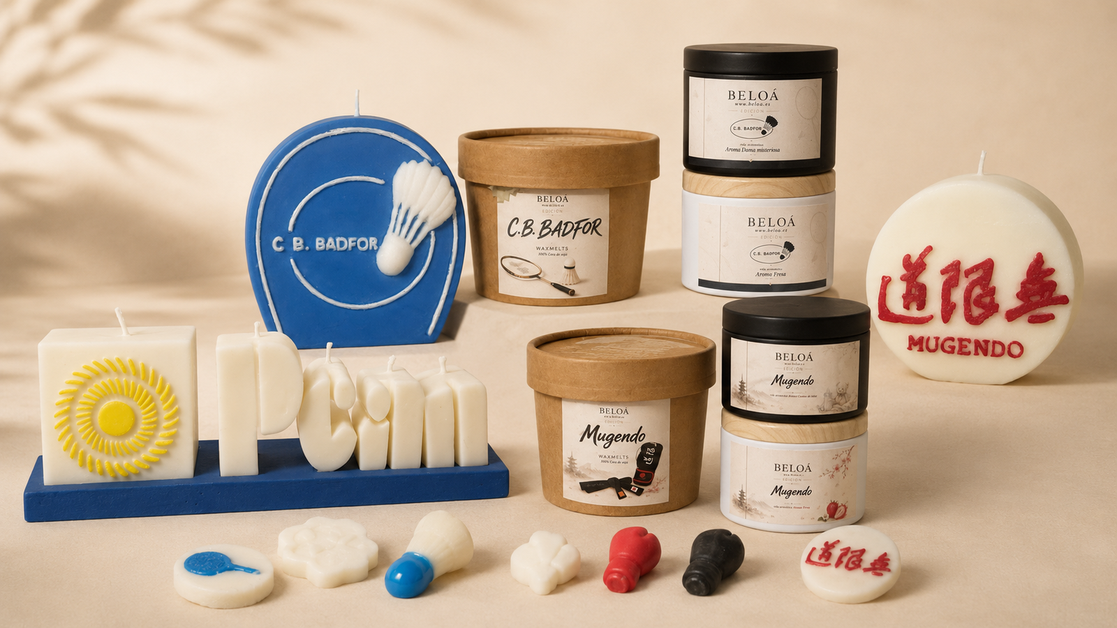 Velas personalizadas Beloá para eventos, marcas y proyectos especiales