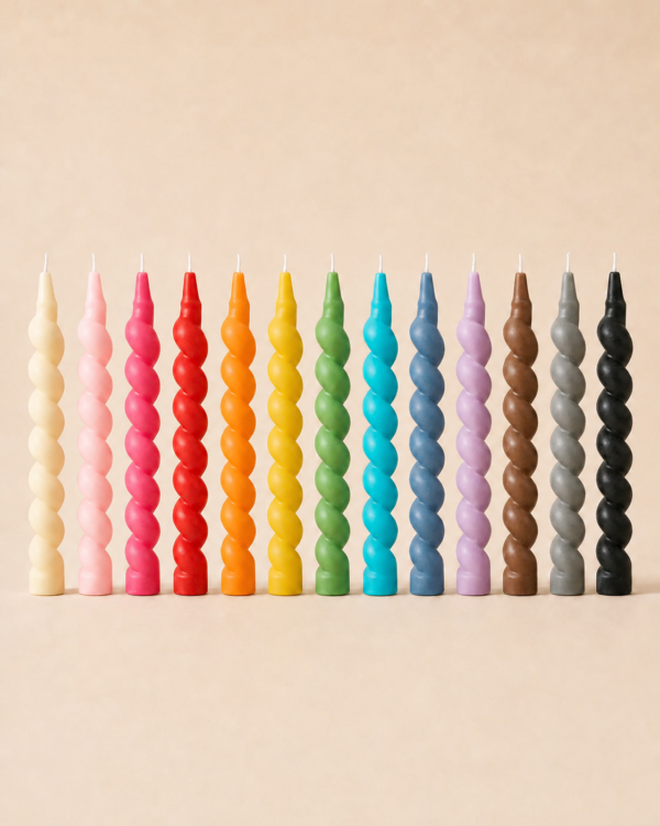 Velas Ondra de colores
