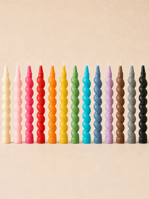 Velas Ondra de colores