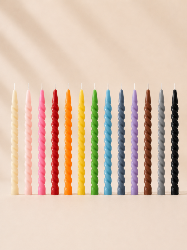 Velas Spiralé · Colección de colores