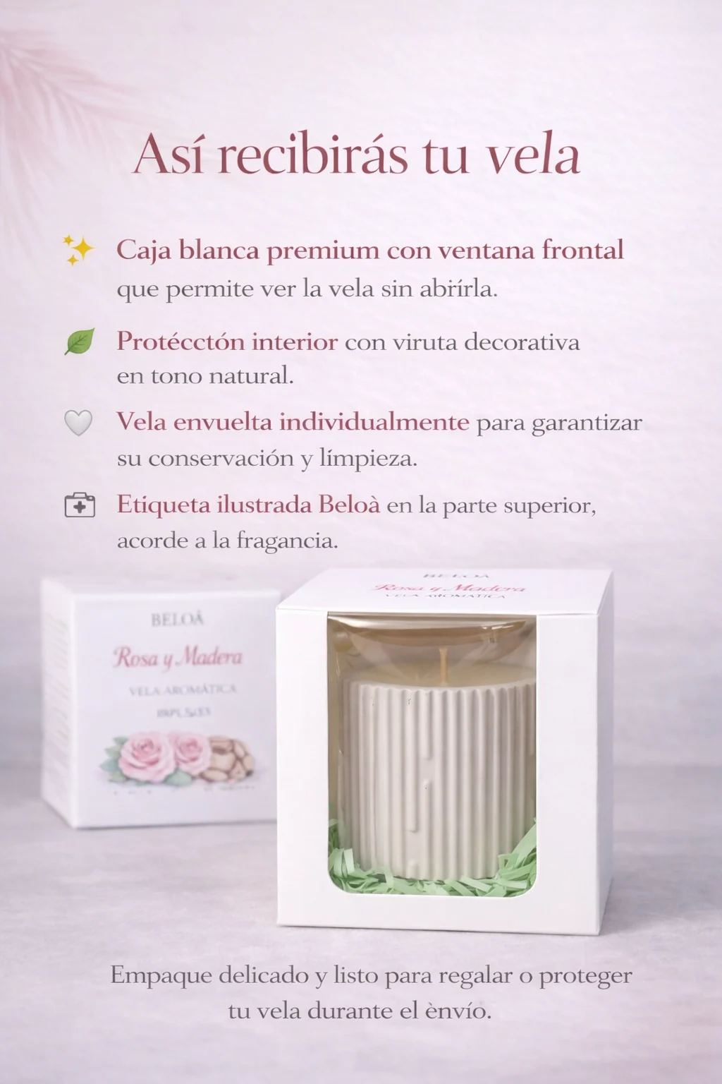 Vela aromática artesanal Estriada Vela aromática artesanal Estriada