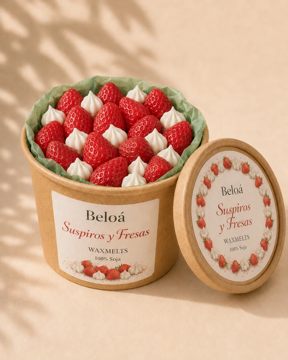 waxmelts suspiros y fresas beloa