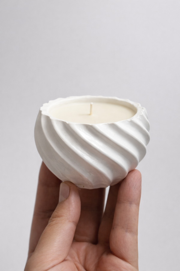 Vela aromática espiral