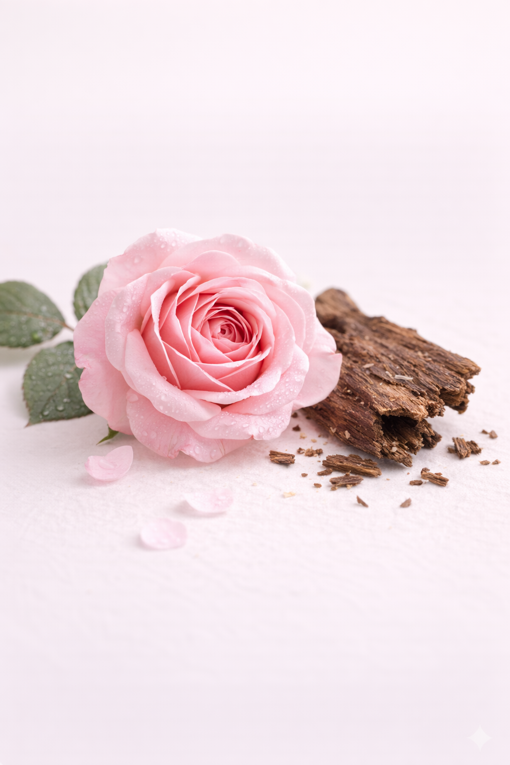 Fragancia Rosa y madera (Beloá) - oud y sándalo