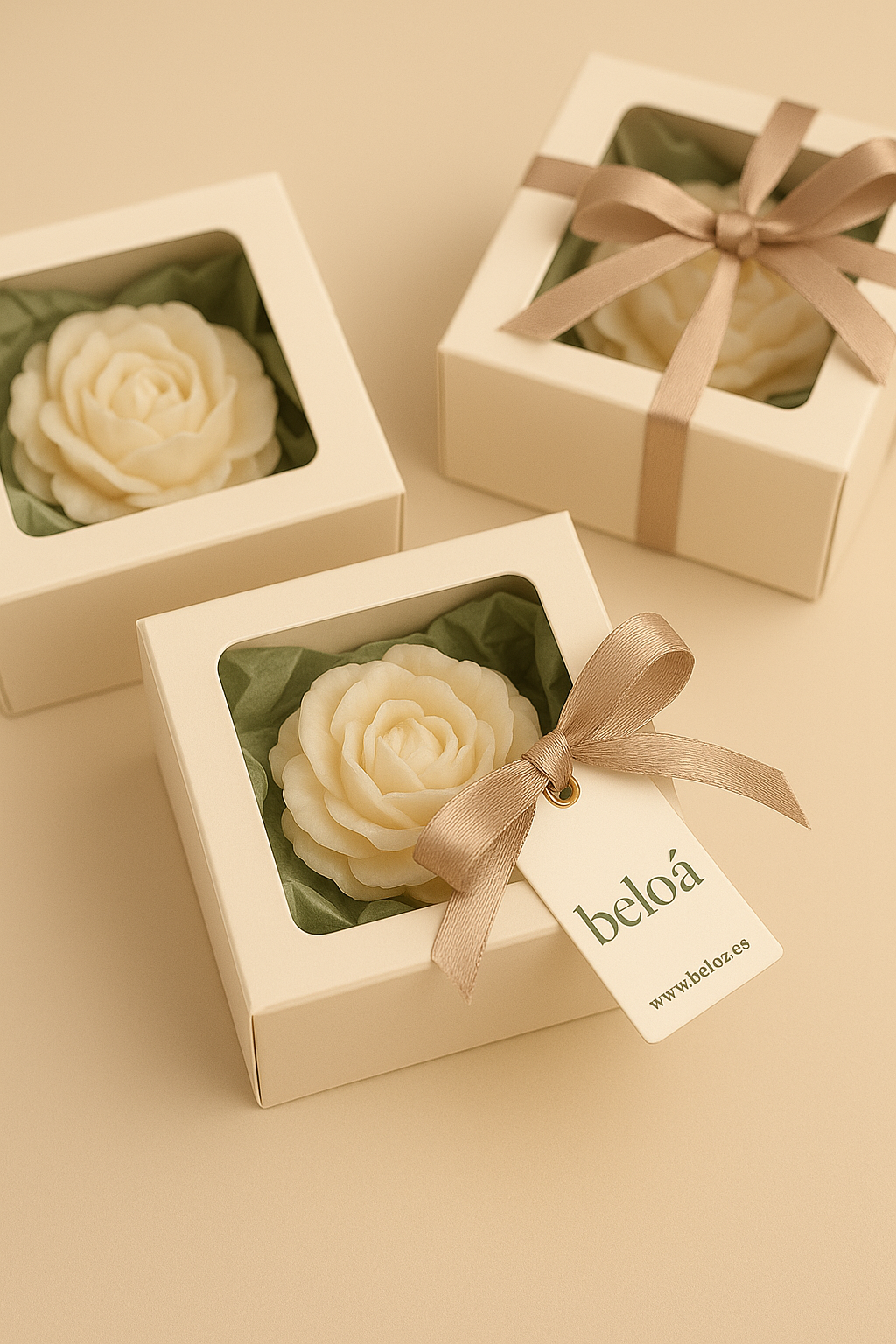 Detalles artesanales con velas personalizadas para eventos
