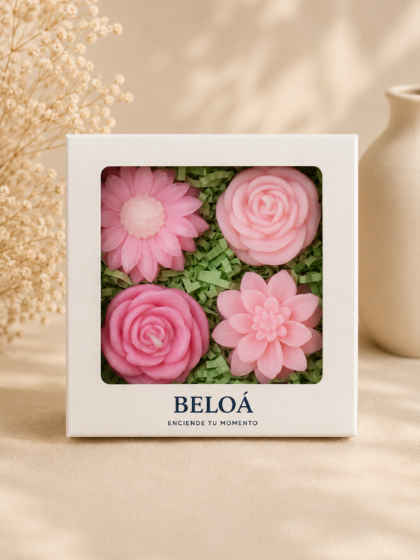 caja jardin rosa