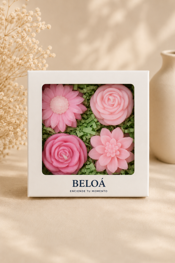 caja jardin rosa