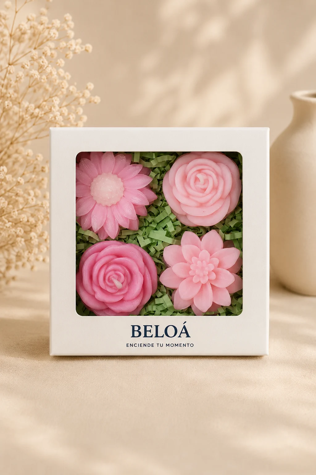 caja jardin rosa