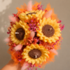 cesta de girasoles