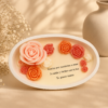 cuenco de rosas personalizado