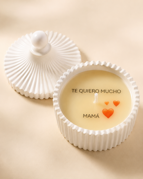 vela bombonera con mensaje oculto