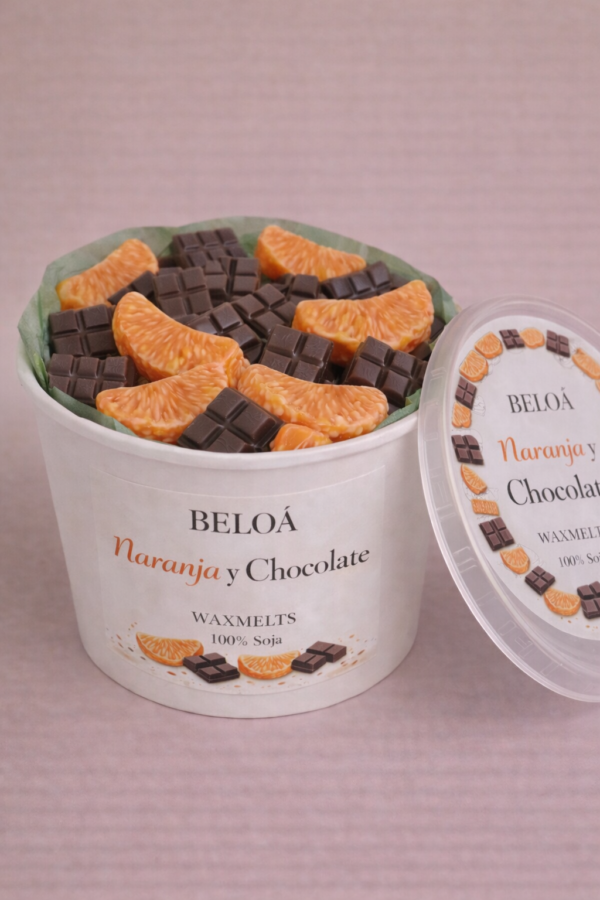 waxmelts naranja y chocolate beloa pequeño waxmelts naranja y chocolate beloa pequeño